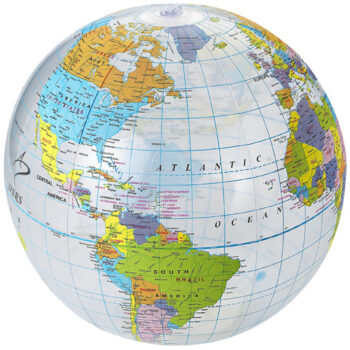 Ballon de plage transparent Globe