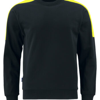 Projob-Vetements de travail-Sweats & Sweaters-2125 SWEATSHIRT COL ROND BANDES FLUO