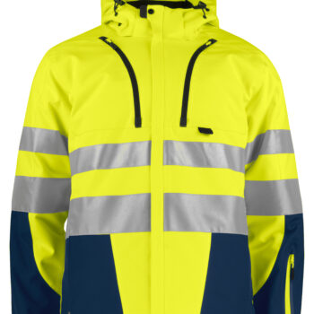 Projob-Vetements de travail-Softshell-6420 PARKA SOFTSHELL HV DOUBLEE - EN ISO 20471 CLASSE 3/2