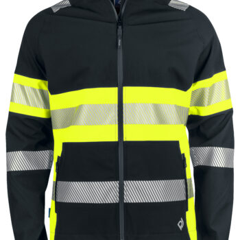 Projob-Vetements de travail-Jackets-6442 SOFTSHELL IMPERMEABLE HV EN ISO 20471 CLASSE 1