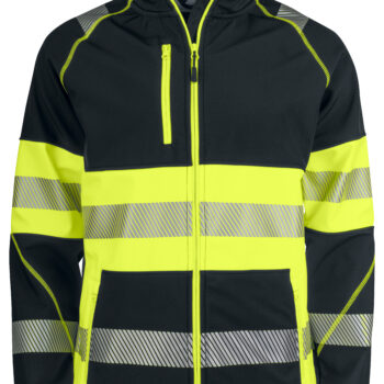 Projob-Vetements de travail-Softshell-6443 SOFTSHELL DEPERLANTE HV -  EN ISO 20471 CLASSE 1