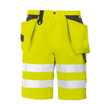 Projob-Vetements de travail-Shorts-6503 SHORT POLYCOTON LAVAGE 60° POCHES FLOTTANTES + CORDURA®  - HV EN ISO 20471-CL 2/1