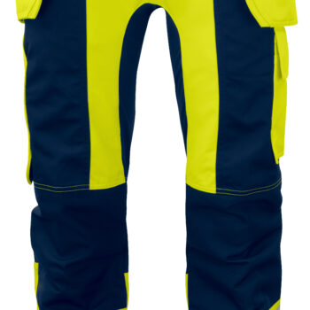 Projob-Vetements de travail-Pantalons-6513 PANTALON POLYCOTON POCHES FLOTTANTES - STRETCH + CORDURA® - HV EN ISO 20471 CLASSE 2/1