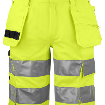 Projob-Vetements de travail-Shorts-6535 SHORT PRIO POLYCOTON POCHES FLOTTANTES - HV EN ISO 20471 CLASSE 2/1