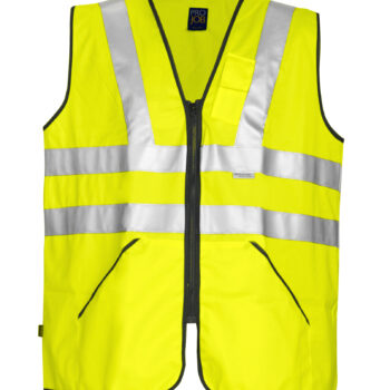 Projob-Vetements de travail-Vestes de sécurité-6702 GILET PRIO POCHES ZIPPEES - HV EN 471 CLASSE 3