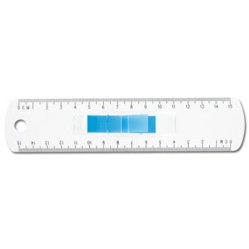 REGLE TRANSPARENTE 15 CM AVEC MARQUE PAGE-Bureau-Fourniture de bureau